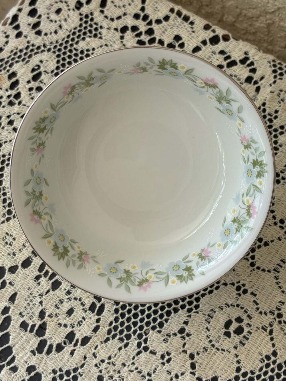 Set of 9 Johann Haviland Bavaria Germany Floral Rimmed Fruit Dessert Bowls